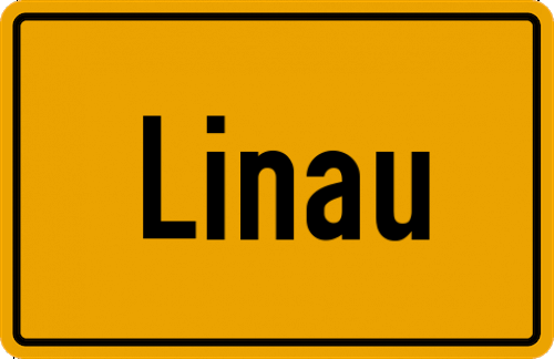 Ortsschild Linau