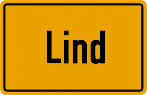 Ortsschild Lind, Kreis Ahrweiler