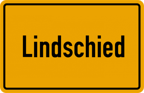 Ortsschild Lindschied