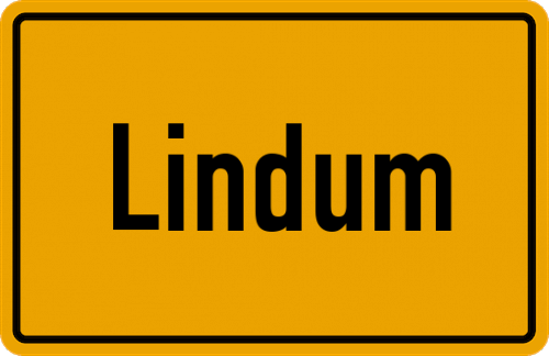 Ortsschild Lindum, Stadt