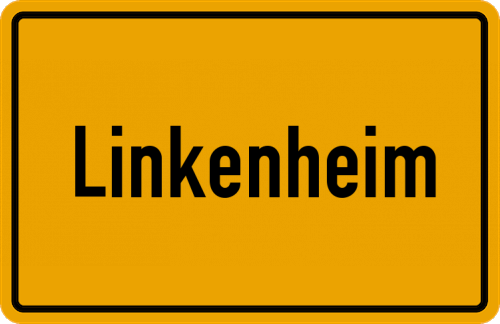 Ortsschild Linkenheim