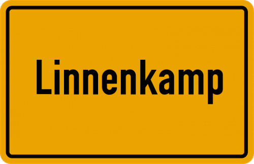 Ortsschild Linnenkamp