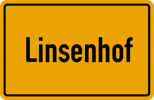 Ortsschild Linsenhof