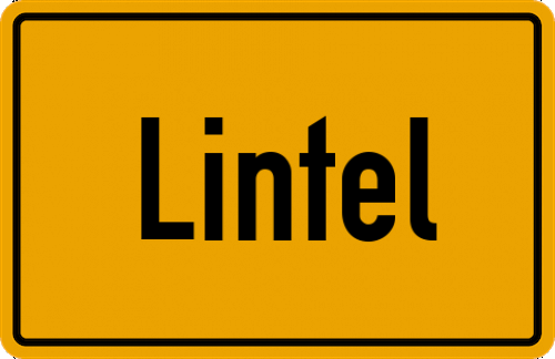 Ortsschild Lintel