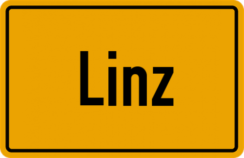 Ortsschild Linz