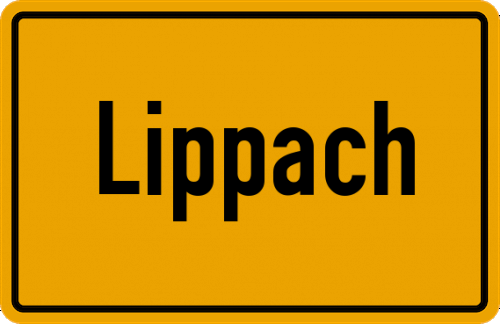 Ortsschild Lippach