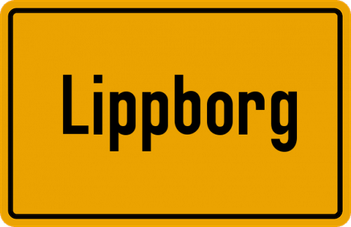 Ortsschild Lippborg