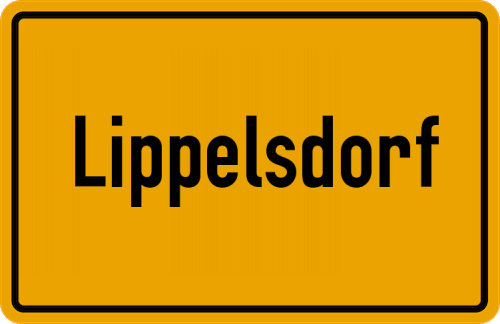 Ortsschild Lippelsdorf