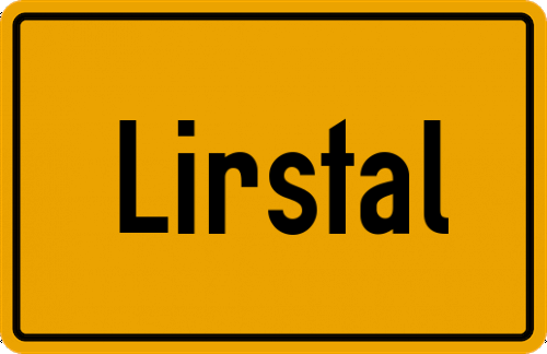 Ortsschild Lirstal