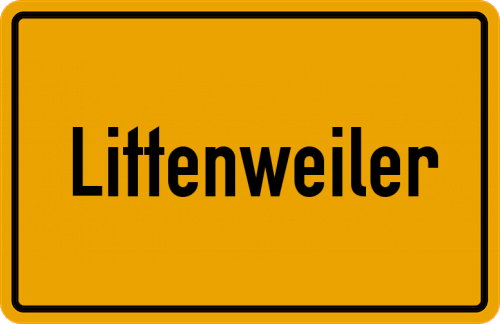 Ortsschild Littenweiler