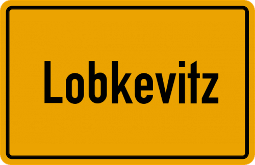 Ortsschild Lobkevitz