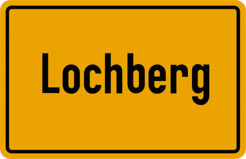 Ortsschild Lochberg