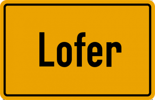 Ortsschild Lofer