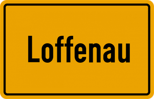 Ortsschild Loffenau