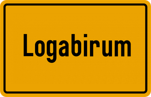 Ortsschild Logabirum