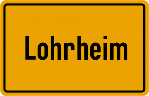 Ortsschild Lohrheim