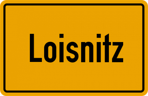 Ortsschild Loisnitz