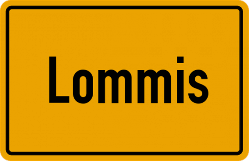 Ortsschild Lommis