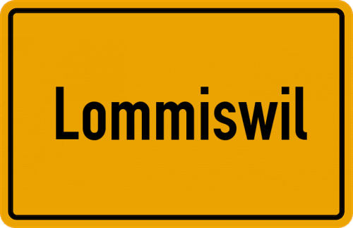 Ortsschild Lommiswil
