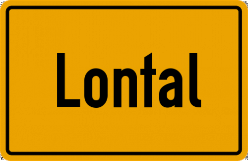 Ortsschild Lontal