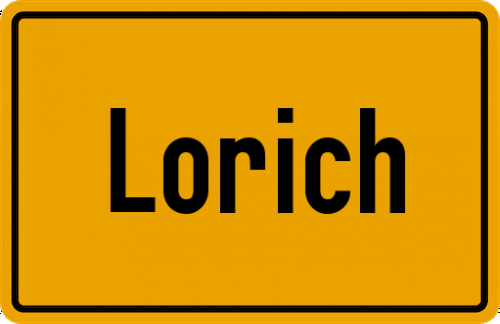Ortsschild Lorich