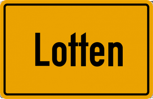 Ortsschild Lotten