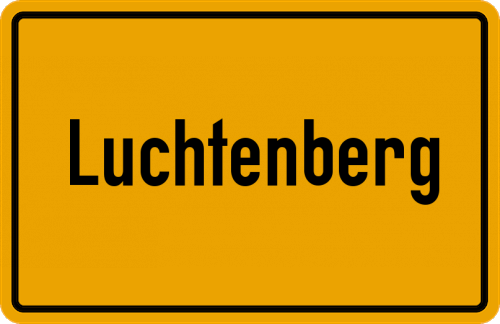 Ortsschild Luchtenberg