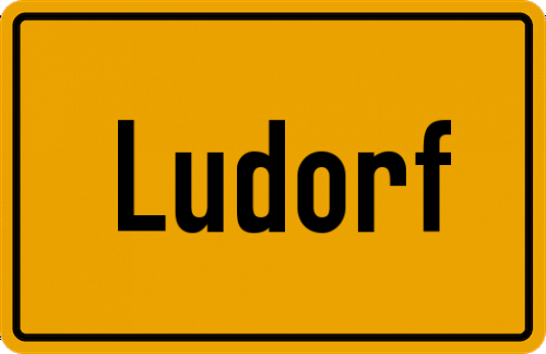Ortsschild Ludorf