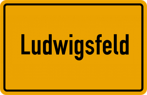 Ortsschild Ludwigsfeld