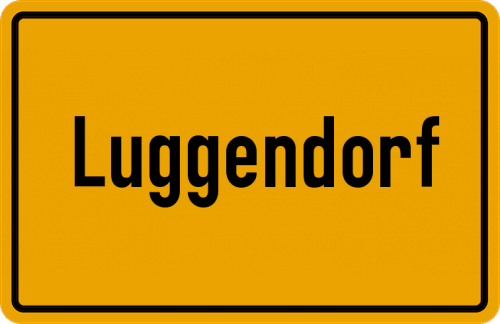 Ortsschild Luggendorf