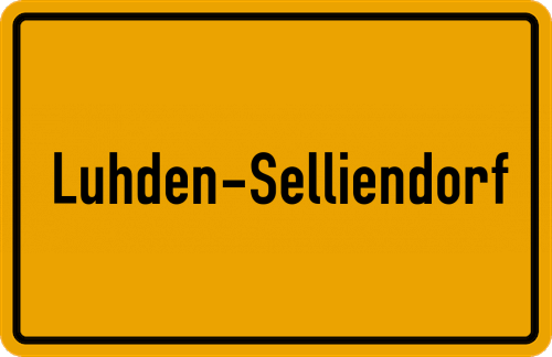Ortsschild Luhden-Selliendorf