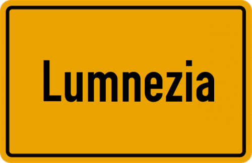 Ortsschild Lumnezia