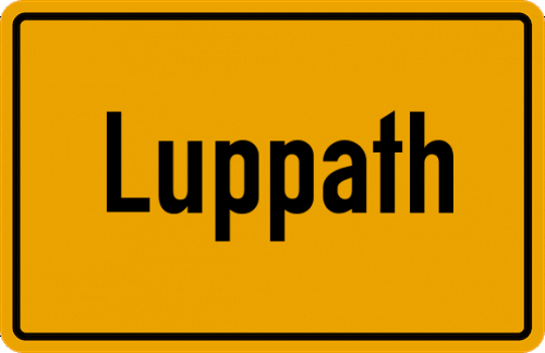 Ortsschild Luppath