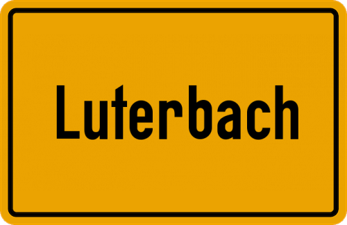 Ortsschild Luterbach