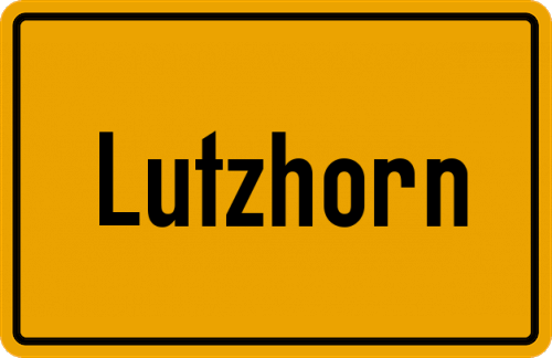 Ortsschild Lutzhorn