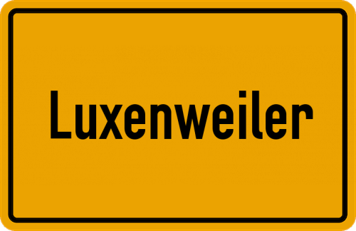 Ortsschild Luxenweiler