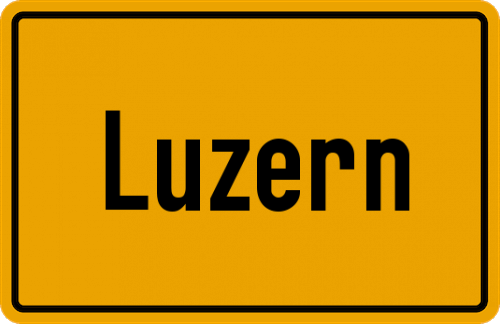 Ortsschild Luzern