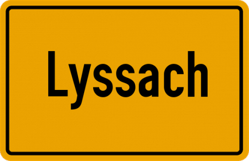 Ortsschild Lyssach