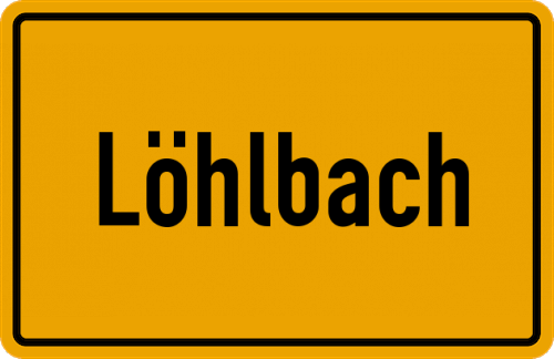 Ortsschild Löhlbach