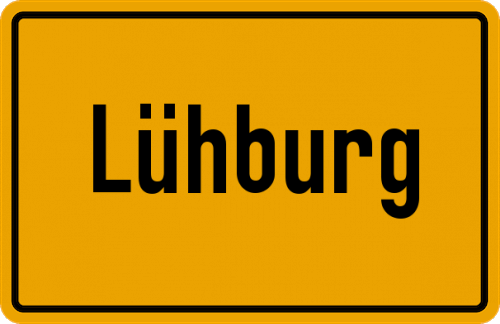Ortsschild Lühburg