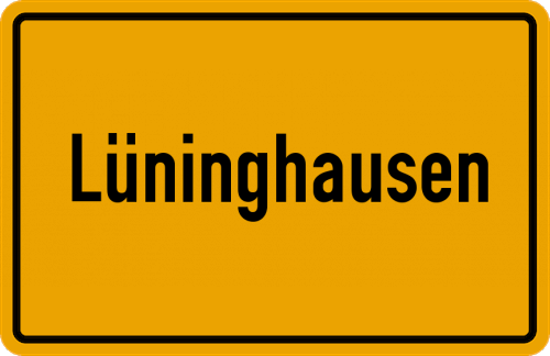 Ortsschild Lüninghausen