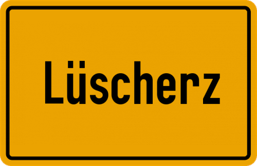 Ortsschild Lüscherz