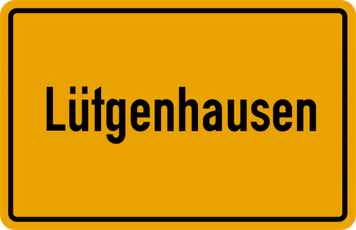 Ortsschild Lütgenhausen
