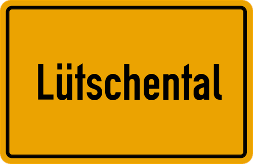 Ortsschild Lütschental