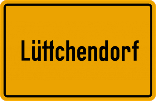 Ortsschild Lüttchendorf