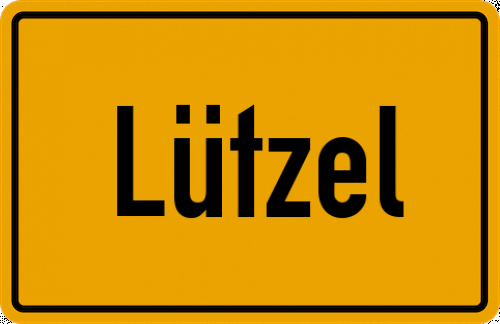 Ortsschild Lützel