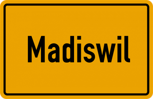 Ortsschild Madiswil