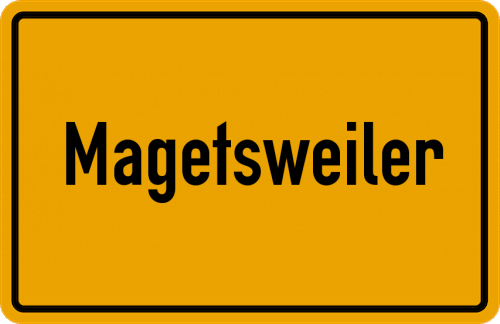 Ortsschild Magetsweiler
