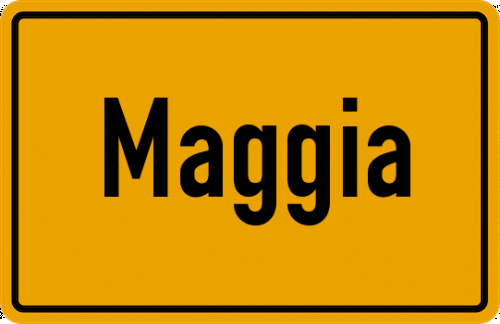 Ortsschild Maggia