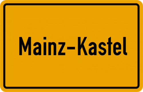 Ortsschild Mainz-Kastel